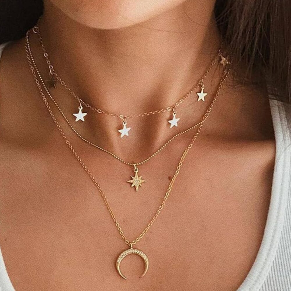 New! Star Love Multilayer Necklace View 4